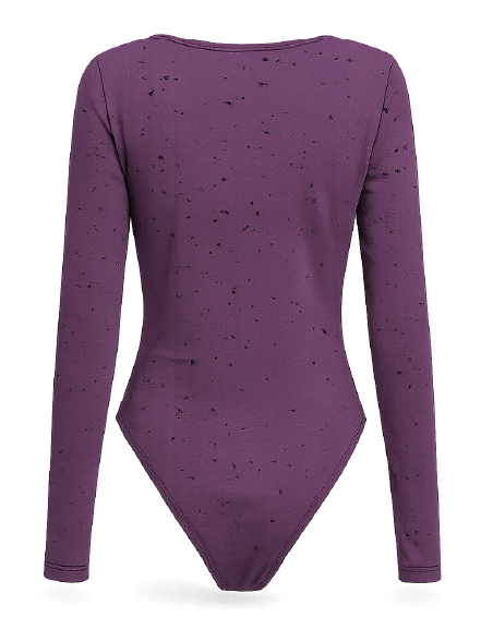Long Sleeve Bodysuit - Purple